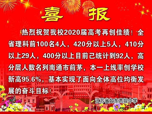 南通所有高中学校_南通高中学校排名一览表_南通一览高中排名表学校有哪些