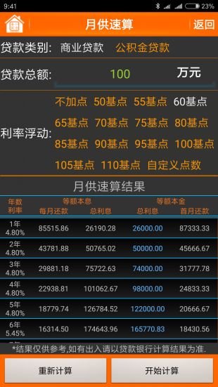 商贷款计算机_商业贷款计算器_贷款计算器商贷