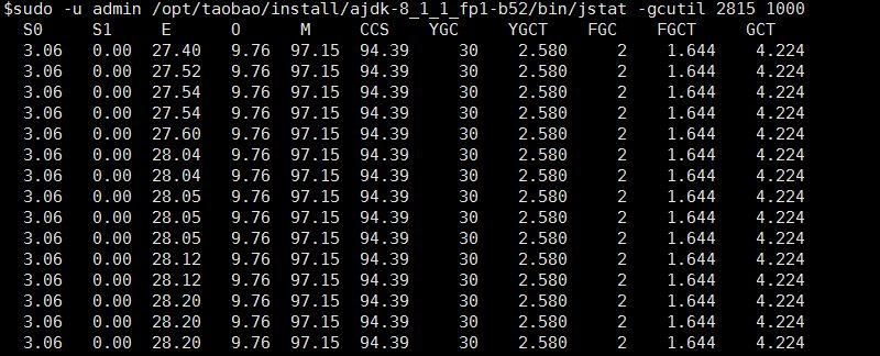 jstat分析内存溢出_jstat_jstat-gc命令详解