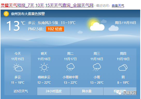 天气预报灵璧15天查询_灵璧天气预报灵璧_灵璧天气预报