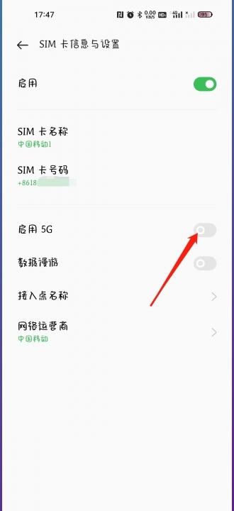 oppo版本更新5G开关找不到了-图3