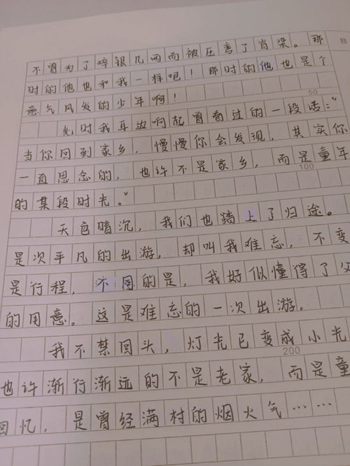 我的一次旅游作文600字