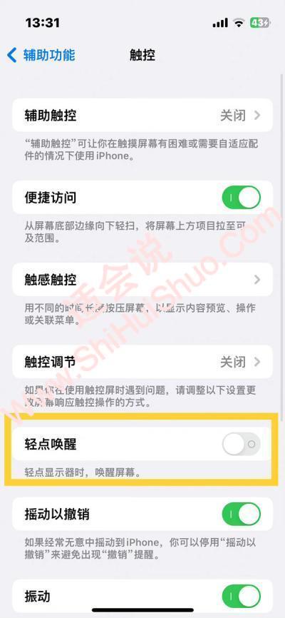 iphone14plus怎样打开轻点唤醒-图3