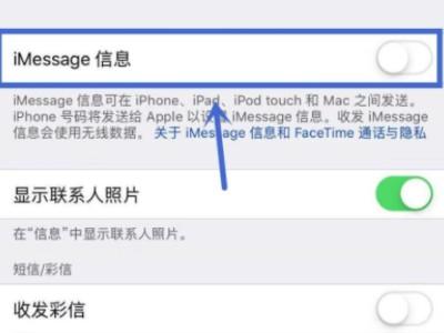 苹果imessage信息和短信怎么切换-图3