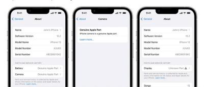 iOS 15.2在哪看iPhone维修零件是不是正品-图1