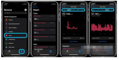 Applewatch6如何查看心率记录-图2